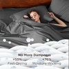 image:imageBedsure Deep Pocket Queen Sheet Set  Fits Mattresses Up to 21 Inches Thick  4 Piece GentleSoft Bed Sheets Moisture Wicking Soft amp Cooling Bedsheet amp Pillowcases Easy amp Secure Fit Red03  Dark Grey
