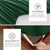 image:imageBedsure Deep Pocket Queen Sheet Set  Fits Mattresses Up to 21 Inches Thick  4 Piece GentleSoft Bed Sheets Moisture Wicking Soft amp Cooling Bedsheet amp Pillowcases Easy amp Secure Fit RedEmerald Green