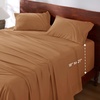 image:imageBedsure Deep Pocket Queen Sheet Set  Fits Mattresses Up to 21 Inches Thick  4 Piece GentleSoft Bed Sheets Moisture Wicking Soft amp Cooling Bedsheet amp Pillowcases Easy amp Secure Fit RedOrange