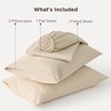 image:imageBedsure Deep Pocket Queen Sheet Set  Fits Mattresses Up to 21 Inches Thick  4 Piece GentleSoft Bed Sheets Moisture Wicking Soft amp Cooling Bedsheet amp Pillowcases Easy amp Secure Fit Red04  Beige