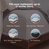 image:imageBedsure Deep Pocket Queen Sheet Set  Fits Mattresses Up to 21 Inches Thick  4 Piece GentleSoft Bed Sheets Moisture Wicking Soft amp Cooling Bedsheet amp Pillowcases Easy amp Secure Fit Red12  Mineral Blue