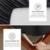 image:imageBedsure Deep Pocket Queen Sheet Set  Fits Mattresses Up to 21 Inches Thick  4 Piece GentleSoft Bed Sheets Moisture Wicking Soft amp Cooling Bedsheet amp Pillowcases Easy amp Secure Fit Red07  Black