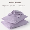 image:imageBedsure Deep Pocket Queen Sheet Set  Fits Mattresses Up to 21 Inches Thick  4 Piece GentleSoft Bed Sheets Moisture Wicking Soft amp Cooling Bedsheet amp Pillowcases Easy amp Secure Fit Red10  Light Purple