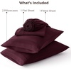 image:imageBedsure Deep Pocket Queen Sheet Set  Fits Mattresses Up to 21 Inches Thick  4 Piece GentleSoft Bed Sheets Moisture Wicking Soft amp Cooling Bedsheet amp Pillowcases Easy amp Secure Fit RedRed
