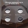 image:imageBedsure Deep Pocket Queen Sheet Set  Fits Mattresses Up to 21 Inches Thick  4 Piece GentleSoft Bed Sheets Moisture Wicking Soft amp Cooling Bedsheet amp Pillowcases Easy amp Secure Fit Red07  Black