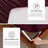 image:imageBedsure Deep Pocket Queen Sheet Set  Fits Mattresses Up to 21 Inches Thick  4 Piece GentleSoft Bed Sheets Moisture Wicking Soft amp Cooling Bedsheet amp Pillowcases Easy amp Secure Fit RedRed
