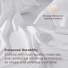 image:imageBedsure Deep Pocket Queen Sheet Set  Fits Mattresses Up to 21 Inches Thick  4 Piece GentleSoft Bed Sheets Moisture Wicking Soft amp Cooling Bedsheet amp Pillowcases Easy amp Secure Fit Red02  White