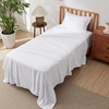 image:imageBedsure Deep Pocket Queen Sheet Set  Fits Mattresses Up to 21 Inches Thick  4 Piece GentleSoft Bed Sheets Moisture Wicking Soft amp Cooling Bedsheet amp Pillowcases Easy amp Secure Fit Red02  White