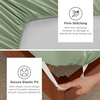image:imageBedsure Deep Pocket Queen Sheet Set  Fits Mattresses Up to 21 Inches Thick  4 Piece GentleSoft Bed Sheets Moisture Wicking Soft amp Cooling Bedsheet amp Pillowcases Easy amp Secure Fit Red05  Light Green