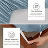 image:imageBedsure Deep Pocket Queen Sheet Set  Fits Mattresses Up to 21 Inches Thick  4 Piece GentleSoft Bed Sheets Moisture Wicking Soft amp Cooling Bedsheet amp Pillowcases Easy amp Secure Fit Red12  Mineral Blue