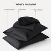 image:imageBedsure Deep Pocket Queen Sheet Set  Fits Mattresses Up to 21 Inches Thick  4 Piece GentleSoft Bed Sheets Moisture Wicking Soft amp Cooling Bedsheet amp Pillowcases Easy amp Secure Fit Red07  Black