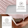 image:imageBedsure Deep Pocket Queen Sheet Set  Fits Mattresses Up to 21 Inches Thick  4 Piece GentleSoft Bed Sheets Moisture Wicking Soft amp Cooling Bedsheet amp Pillowcases Easy amp Secure Fit Red13  Blush Pink