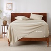 image:imageBedsure Deep Pocket Queen Sheet Set  Fits Mattresses Up to 21 Inches Thick  4 Piece GentleSoft Bed Sheets Moisture Wicking Soft amp Cooling Bedsheet amp Pillowcases Easy amp Secure Fit Red04  Beige