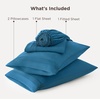 image:imageBedsure Deep Pocket Queen Sheet Set  Fits Mattresses Up to 21 Inches Thick  4 Piece GentleSoft Bed Sheets Moisture Wicking Soft amp Cooling Bedsheet amp Pillowcases Easy amp Secure Fit RedTeal Blue