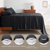 image:imageBedsure Deep Pocket Queen Sheet Set  Fits Mattresses Up to 21 Inches Thick  4 Piece GentleSoft Bed Sheets Moisture Wicking Soft amp Cooling Bedsheet amp Pillowcases Easy amp Secure Fit Red07  Black