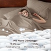image:imageBedsure Deep Pocket Queen Sheet Set  Fits Mattresses Up to 21 Inches Thick  4 Piece GentleSoft Bed Sheets Moisture Wicking Soft amp Cooling Bedsheet amp Pillowcases Easy amp Secure Fit Red16  Brown
