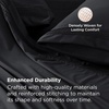 image:imageBedsure Deep Pocket Queen Sheet Set  Fits Mattresses Up to 21 Inches Thick  4 Piece GentleSoft Bed Sheets Moisture Wicking Soft amp Cooling Bedsheet amp Pillowcases Easy amp Secure Fit Red07  Black