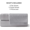 image:imageBedsure Deep Pocket Queen Sheet Set  Fits Mattresses Up to 21 Inches Thick  4 Piece GentleSoft Bed Sheets Moisture Wicking Soft amp Cooling Bedsheet amp Pillowcases Easy amp Secure Fit Red01  Light Grey