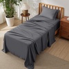 image:imageBedsure Deep Pocket Queen Sheet Set  Fits Mattresses Up to 21 Inches Thick  4 Piece GentleSoft Bed Sheets Moisture Wicking Soft amp Cooling Bedsheet amp Pillowcases Easy amp Secure Fit Red03  Dark Grey