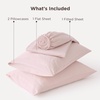 image:imageBedsure Deep Pocket Queen Sheet Set  Fits Mattresses Up to 21 Inches Thick  4 Piece GentleSoft Bed Sheets Moisture Wicking Soft amp Cooling Bedsheet amp Pillowcases Easy amp Secure Fit Red13  Blush Pink