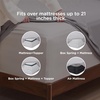 image:imageBedsure Deep Pocket Queen Sheet Set  Fits Mattresses Up to 21 Inches Thick  4 Piece GentleSoft Bed Sheets Moisture Wicking Soft amp Cooling Bedsheet amp Pillowcases Easy amp Secure Fit Red01  Light Grey