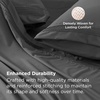 image:imageBedsure Deep Pocket Queen Sheet Set  Fits Mattresses Up to 21 Inches Thick  4 Piece GentleSoft Bed Sheets Moisture Wicking Soft amp Cooling Bedsheet amp Pillowcases Easy amp Secure Fit Red03  Dark Grey