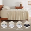 image:imageBedsure Deep Pocket Queen Sheet Set  Fits Mattresses Up to 21 Inches Thick  4 Piece GentleSoft Bed Sheets Moisture Wicking Soft amp Cooling Bedsheet amp Pillowcases Easy amp Secure Fit Red04  Beige