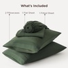 image:imageBedsure Deep Pocket Queen Sheet Set  Fits Mattresses Up to 21 Inches Thick  4 Piece GentleSoft Bed Sheets Moisture Wicking Soft amp Cooling Bedsheet amp Pillowcases Easy amp Secure Fit RedOlive Green