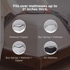 image:imageBedsure Deep Pocket Queen Sheet Set  Fits Mattresses Up to 21 Inches Thick  4 Piece GentleSoft Bed Sheets Moisture Wicking Soft amp Cooling Bedsheet amp Pillowcases Easy amp Secure Fit Red01  Light Grey