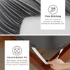image:imageBedsure Deep Pocket Queen Sheet Set  Fits Mattresses Up to 21 Inches Thick  4 Piece GentleSoft Bed Sheets Moisture Wicking Soft amp Cooling Bedsheet amp Pillowcases Easy amp Secure Fit Red03  Dark Grey