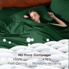 image:imageBedsure Deep Pocket Queen Sheet Set  Fits Mattresses Up to 21 Inches Thick  4 Piece GentleSoft Bed Sheets Moisture Wicking Soft amp Cooling Bedsheet amp Pillowcases Easy amp Secure Fit RedEmerald Green