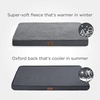 image:imageBedsure XL Dog Bed for Crate Pet Bed with Washable Cover 41x27 Inch Grey  Orthopedic Egg Crate Foam Flat Rectangle Sherpa Mat NonSlip Bottom Comfy Removable Cover For Extra Large Pets  65 lbsDark Grey