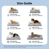 image:imageBedsure XL Dog Bed for Crate Pet Bed with Washable Cover 41x27 Inch Grey  Orthopedic Egg Crate Foam Flat Rectangle Sherpa Mat NonSlip Bottom Comfy Removable Cover For Extra Large Pets  65 lbsCooling Blue