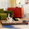 image:imageBedsure XL Dog Bed for Crate Pet Bed with Washable Cover 41x27 Inch Grey  Orthopedic Egg Crate Foam Flat Rectangle Sherpa Mat NonSlip Bottom Comfy Removable Cover For Extra Large Pets  65 lbsBrown