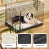 image:imageBedsure XL Dog Bed for Crate Pet Bed with Washable Cover 41x27 Inch Grey  Orthopedic Egg Crate Foam Flat Rectangle Sherpa Mat NonSlip Bottom Comfy Removable Cover For Extra Large Pets  65 lbsGrey