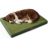 image:imageBedsure XL Dog Bed for Crate Pet Bed with Washable Cover 41x27 Inch Grey  Orthopedic Egg Crate Foam Flat Rectangle Sherpa Mat NonSlip Bottom Comfy Removable Cover For Extra Large Pets  65 lbsDark Green