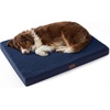 image:imageBedsure XL Dog Bed for Crate Pet Bed with Washable Cover 41x27 Inch Grey  Orthopedic Egg Crate Foam Flat Rectangle Sherpa Mat NonSlip Bottom Comfy Removable Cover For Extra Large Pets  65 lbsAsh Navy