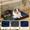 image:imageBedsure XL Dog Bed for Crate Pet Bed with Washable Cover 41x27 Inch Grey  Orthopedic Egg Crate Foam Flat Rectangle Sherpa Mat NonSlip Bottom Comfy Removable Cover For Extra Large Pets  65 lbsAsh Navy