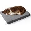 image:imageBedsure XL Dog Bed for Crate Pet Bed with Washable Cover 41x27 Inch Grey  Orthopedic Egg Crate Foam Flat Rectangle Sherpa Mat NonSlip Bottom Comfy Removable Cover For Extra Large Pets  65 lbsDark Grey