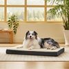 image:imageBedsure XL Dog Bed for Crate Pet Bed with Washable Cover 41x27 Inch Grey  Orthopedic Egg Crate Foam Flat Rectangle Sherpa Mat NonSlip Bottom Comfy Removable Cover For Extra Large Pets  65 lbsGrey