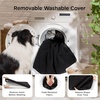 image:imageBedsure XL Dog Bed for Crate Pet Bed with Washable Cover 41x27 Inch Grey  Orthopedic Egg Crate Foam Flat Rectangle Sherpa Mat NonSlip Bottom Comfy Removable Cover For Extra Large Pets  65 lbsBlack
