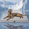 image:imageBedsure XL Dog Bed for Crate Pet Bed with Washable Cover 41x27 Inch Grey  Orthopedic Egg Crate Foam Flat Rectangle Sherpa Mat NonSlip Bottom Comfy Removable Cover For Extra Large Pets  65 lbsCooling Grey