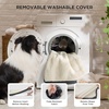image:imageBedsure XL Dog Bed for Crate Pet Bed with Washable Cover 41x27 Inch Grey  Orthopedic Egg Crate Foam Flat Rectangle Sherpa Mat NonSlip Bottom Comfy Removable Cover For Extra Large Pets  65 lbsGrey