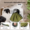 image:imageBedsure XL Dog Bed for Crate Pet Bed with Washable Cover 41x27 Inch Grey  Orthopedic Egg Crate Foam Flat Rectangle Sherpa Mat NonSlip Bottom Comfy Removable Cover For Extra Large Pets  65 lbsDark Green