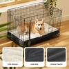 image:imageBedsure XL Dog Bed for Crate Pet Bed with Washable Cover 41x27 Inch Grey  Orthopedic Egg Crate Foam Flat Rectangle Sherpa Mat NonSlip Bottom Comfy Removable Cover For Extra Large Pets  65 lbsGrey