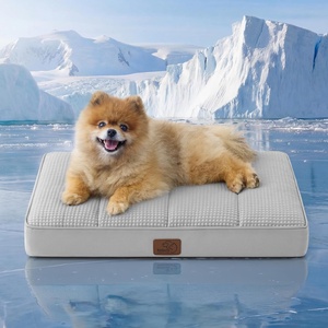 image:imageBedsure XL Dog Bed for Crate Pet Bed with Washable Cover 41x27 Inch Grey  Orthopedic Egg Crate Foam Flat Rectangle Sherpa Mat NonSlip Bottom Comfy Removable Cover For Extra Large Pets  65 lbsCooling Grey