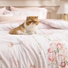 image:imageBedsure Comforter Set Queen Size  Cute Floral Bedding Comforter Set 3 Pieces 1 Soft Reversible Desert Sage Sketch Flowers Comforter and 2 Pillow ShamsBow