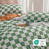 image:imageBedsure Comforter Set Queen Size  Cute Floral Bedding Comforter Set 3 Pieces 1 Soft Reversible Desert Sage Sketch Flowers Comforter and 2 Pillow ShamsCheckered