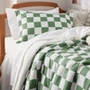 image:imageBedsure Comforter Set Queen Size  Cute Floral Bedding Comforter Set 3 Pieces 1 Soft Reversible Desert Sage Sketch Flowers Comforter and 2 Pillow ShamsCheckered