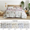 image:imageBedsure Comforter Set Queen Size  Cute Floral Bedding Comforter Set 3 Pieces 1 Soft Reversible Desert Sage Sketch Flowers Comforter and 2 Pillow ShamsFloral